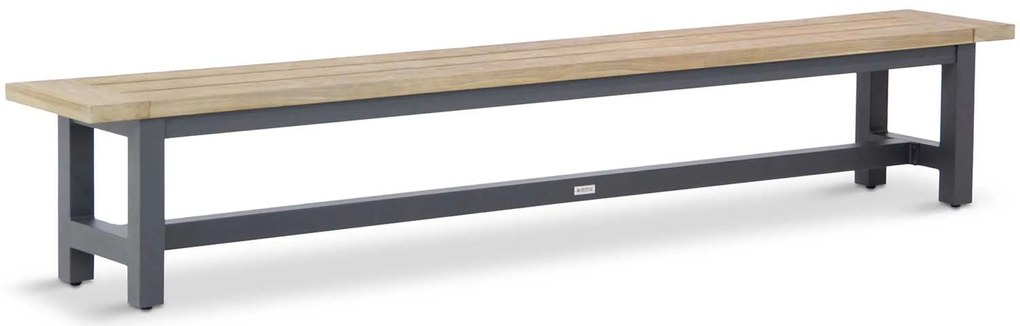 Tuinset 6 personen 260 cm Aluminium Grijs Santika Furniture Santika