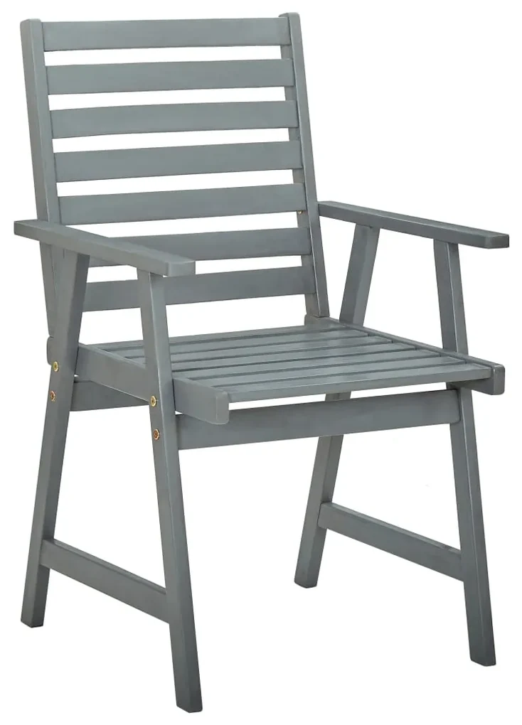 vidaXL Tuinstoelen 3 st met kussens massief acaciahout