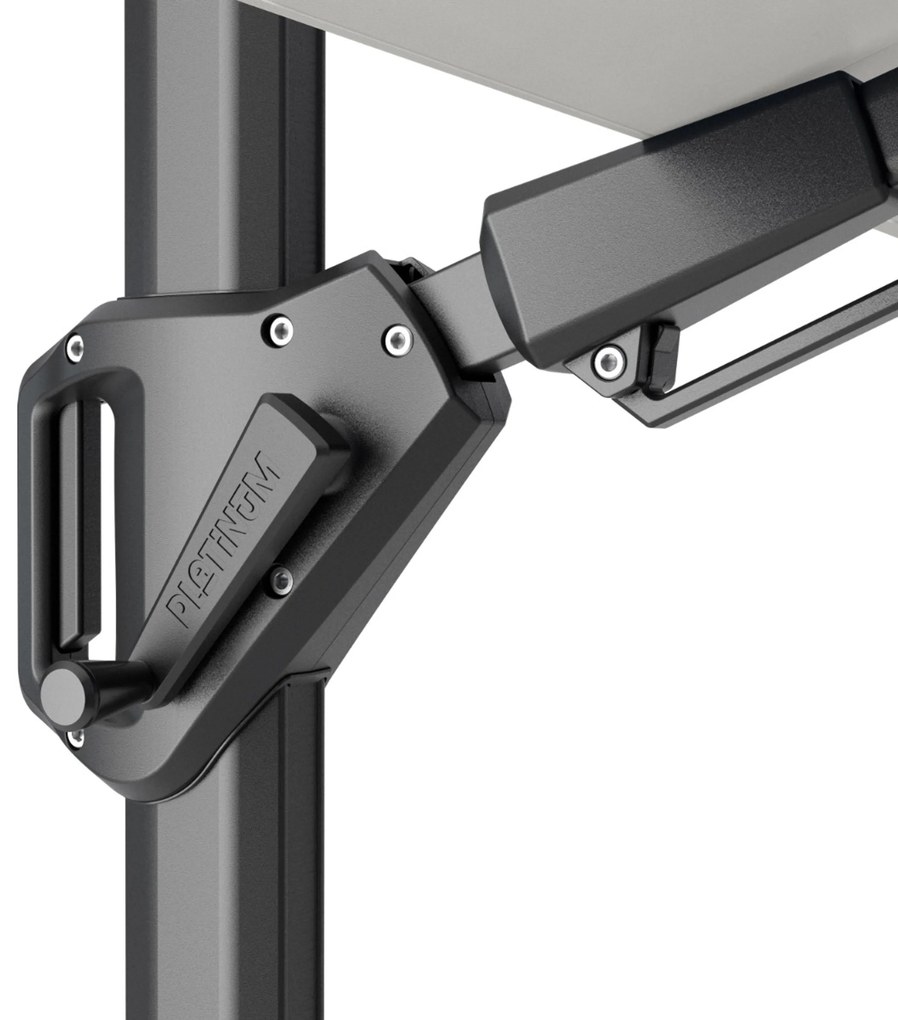 Platinum Challenger zweefparasol 3x3m T2 premium (excl. voet) havana GLOW