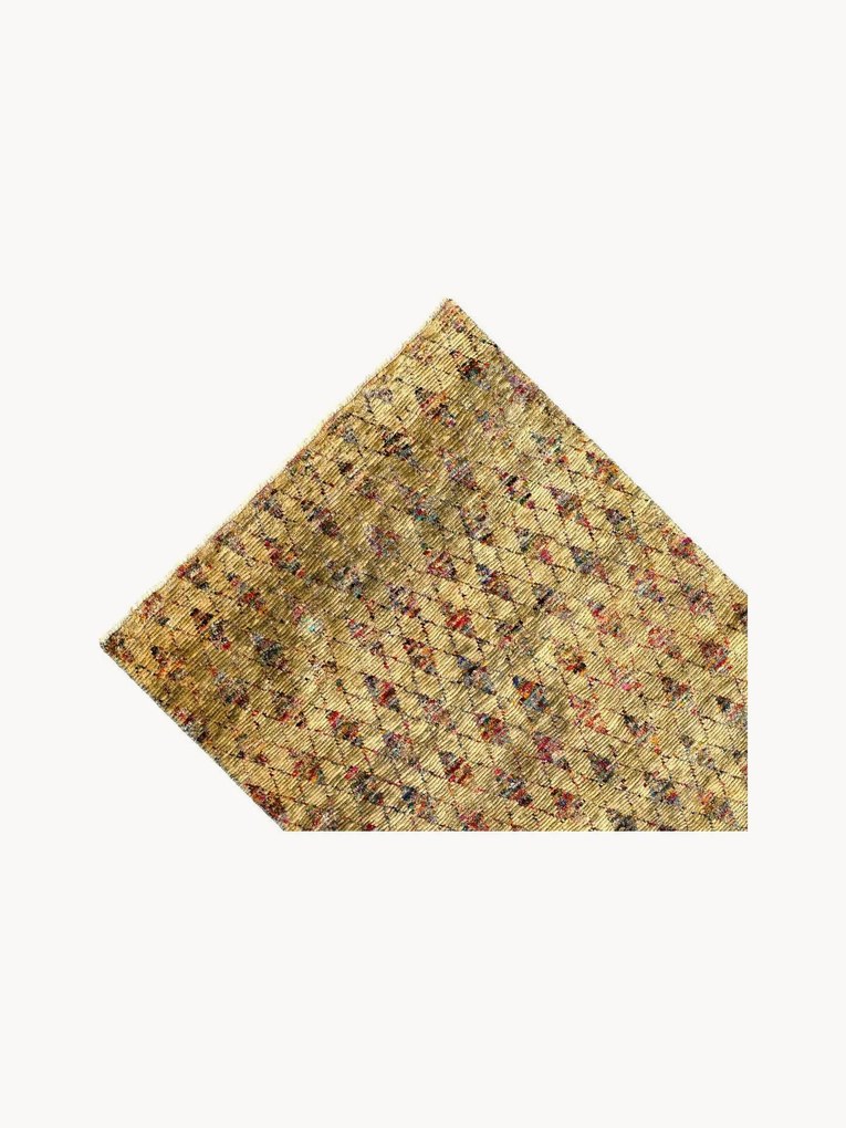 Handgeknoopte wollen vloerkleed Agra Modern, uniek item