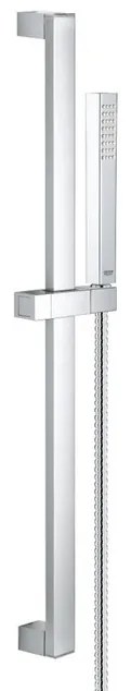 GROHE Euphoria Cube Glijstangset - 60cm - staafhanddouche - 1 straalsoort - metalen doucheslang - chroom 27891000