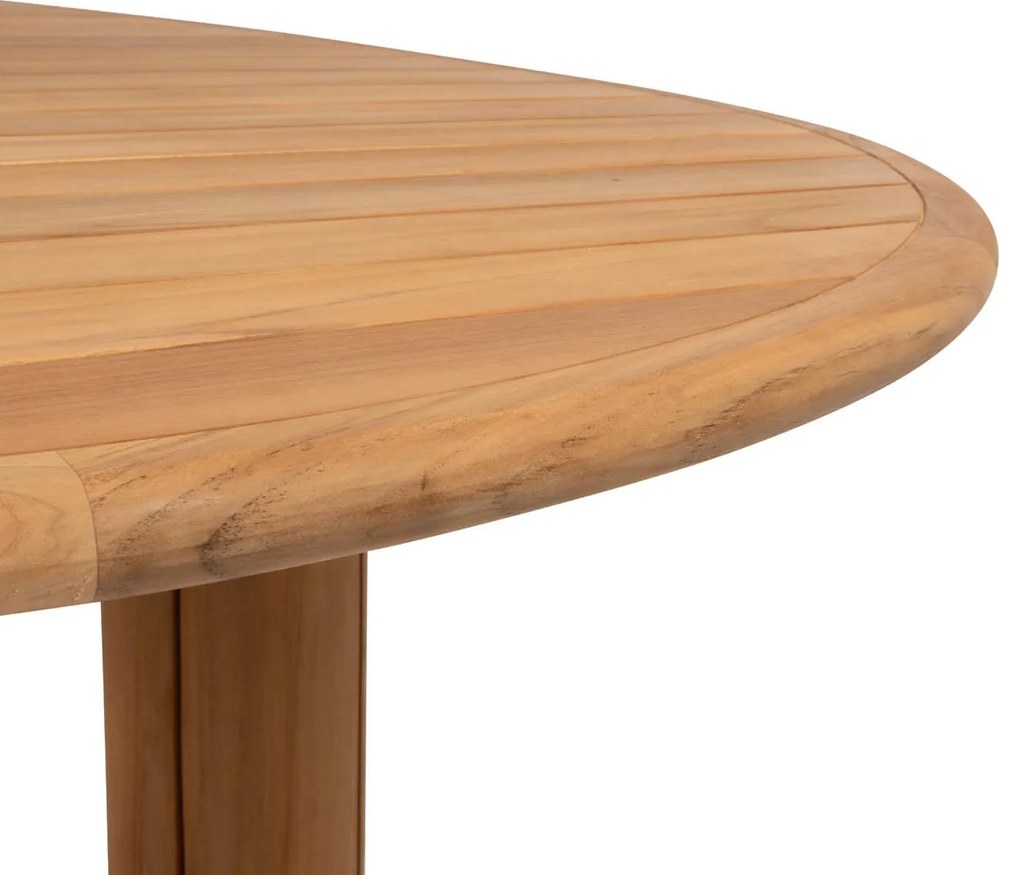Taste by 4 Seasons Corsica teakhouten tuintafel met kiezelvormig blad 240 x 130 cm SALE  Tuintafel    houtkleur weerbestendig