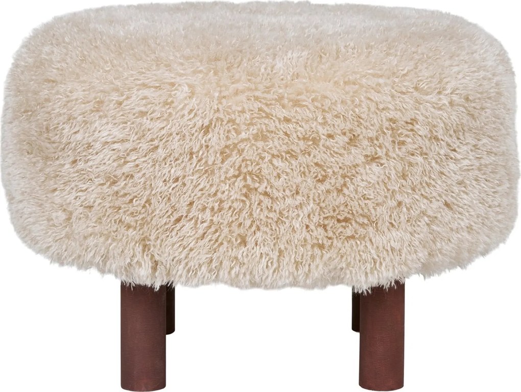 Inverness Poef Fluffy - Light Brown