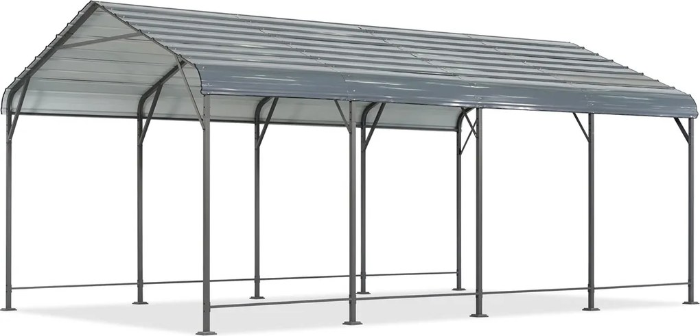 Metalen carport Texas 3,6 x 6 m Tuinpunt antraciet