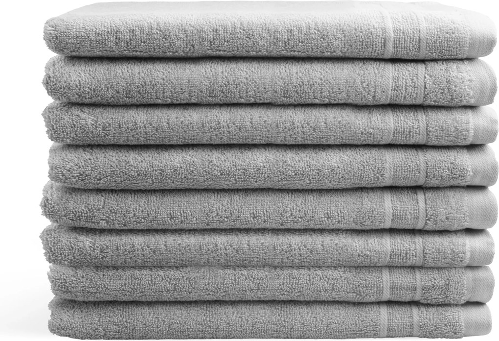 Washandjes DoubleLife Recycled Cotton Collectie– 8 stuks – 16×21 – sandy grey