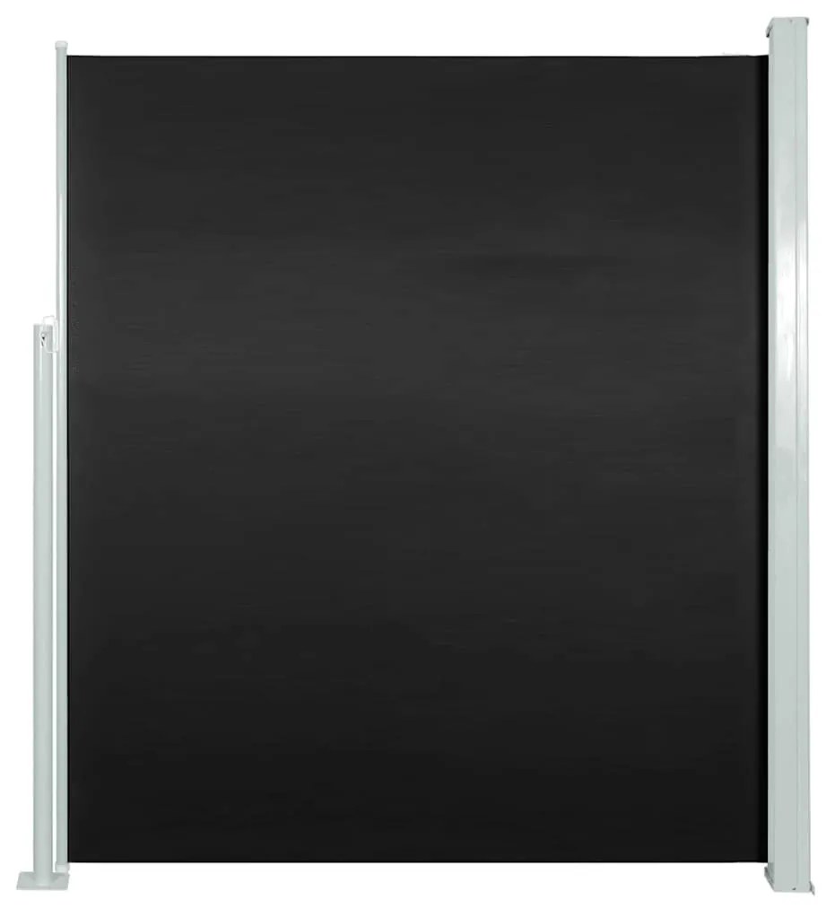 vidaXL Tuinscherm uittrekbaar 140x500 cm zwart