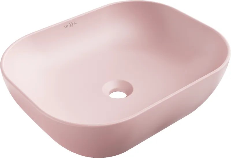 Mexen Rosa opbouw wasbak 50 x 40 cm, roze mat - 21095044