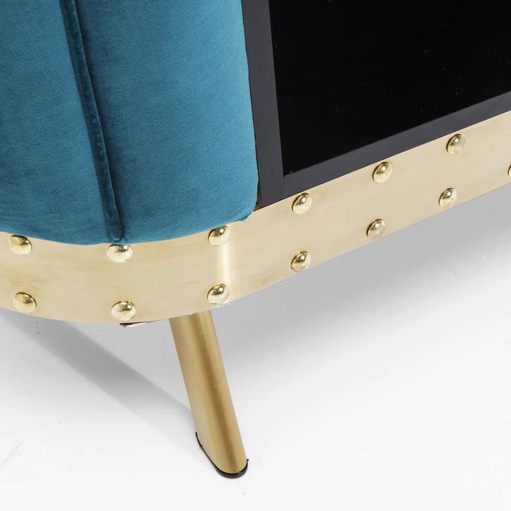 Huisbar Fluweel Blauw - 120 X 48cm.