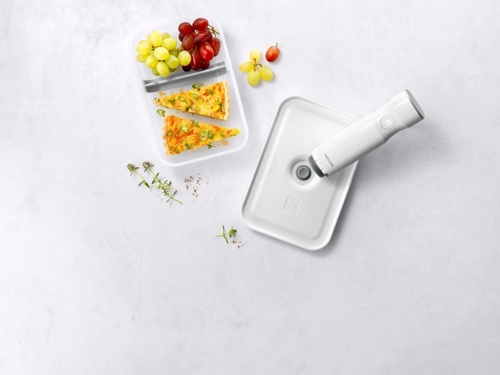 ZWILLING Fresh & Save Vacuüm brooddoos L plat, Kunststof, semitransparant-Grijs - Fresh & Save - ZWILLING