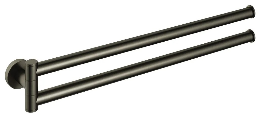 Hotbath &More handdoekhouder draaibaar geborsteld gunmetal PVD