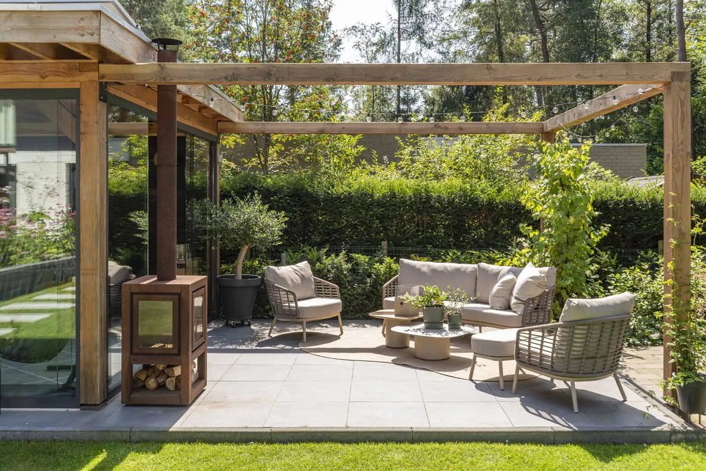 Taste by 4 Seasons Puglia loungeset latte Loungeset   taupe weerbestendig