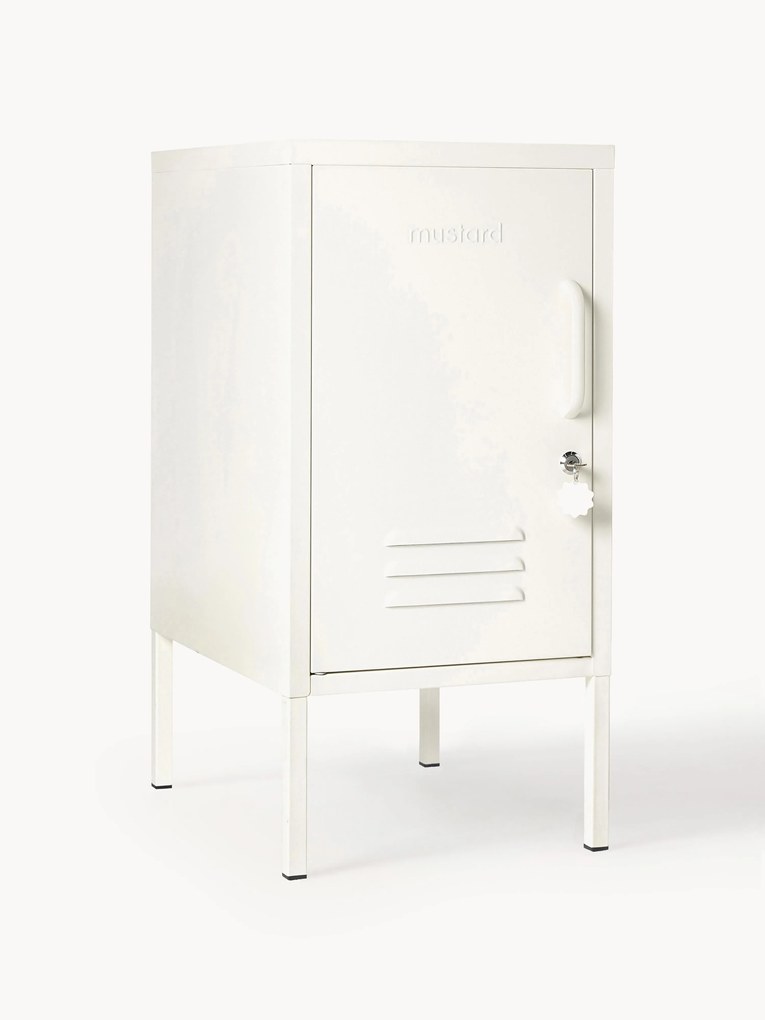 Metalen nachtkastje The Shorty, met opening aan de linker- of rechterkant