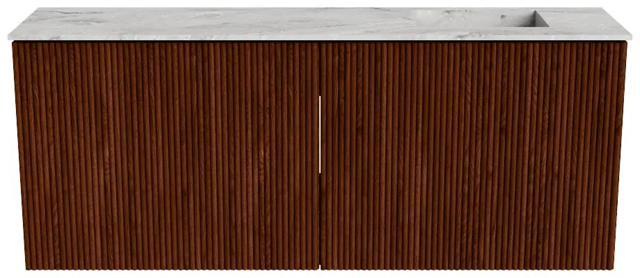 Mondiaz Joya DLux 100cm toiletmeubel ruby met wastafel faye rechts 1 kraangat glace