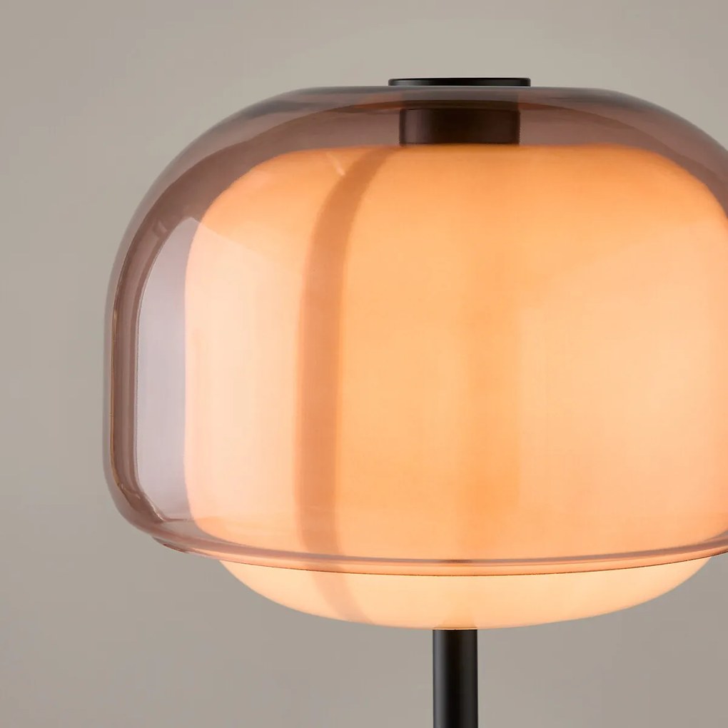 Vloerlamp van gekleurd glas, Kinoko