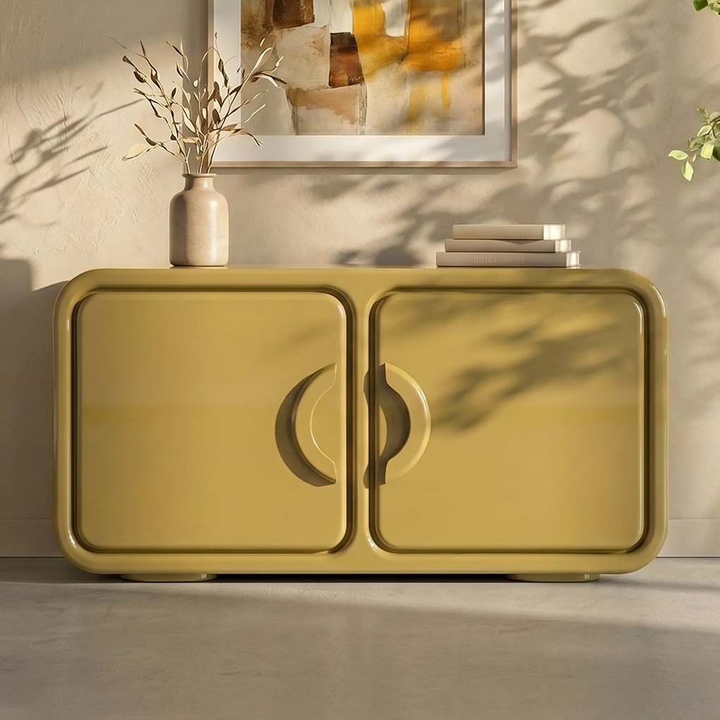 Retro Dressoirs Groen - 120x40x65cm.