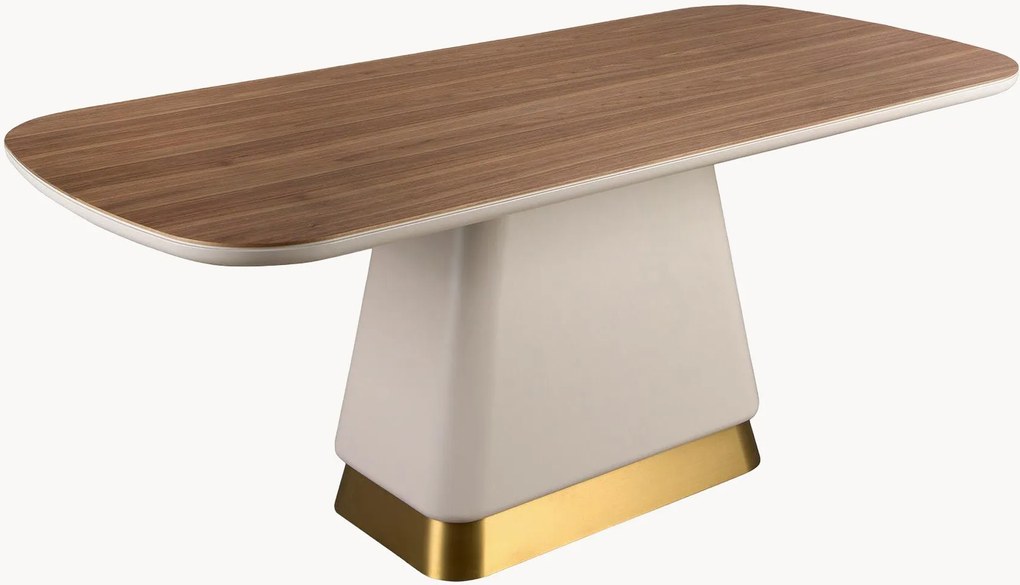 Eettafel Prudencio met houten tafelblad