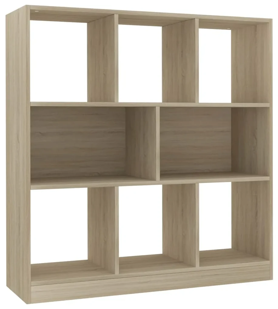 vidaXL Boekenkast 97,5x29,5x100 cm bewerkt hout sonoma eikenkleurig