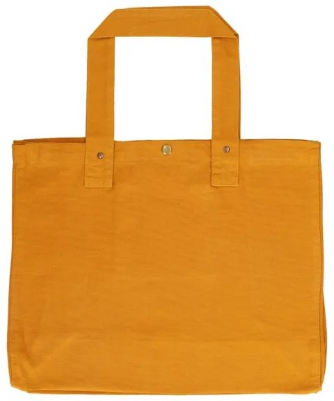 Shopper, bio-katoen, honinggeel, 38 x 22 x 44 cm