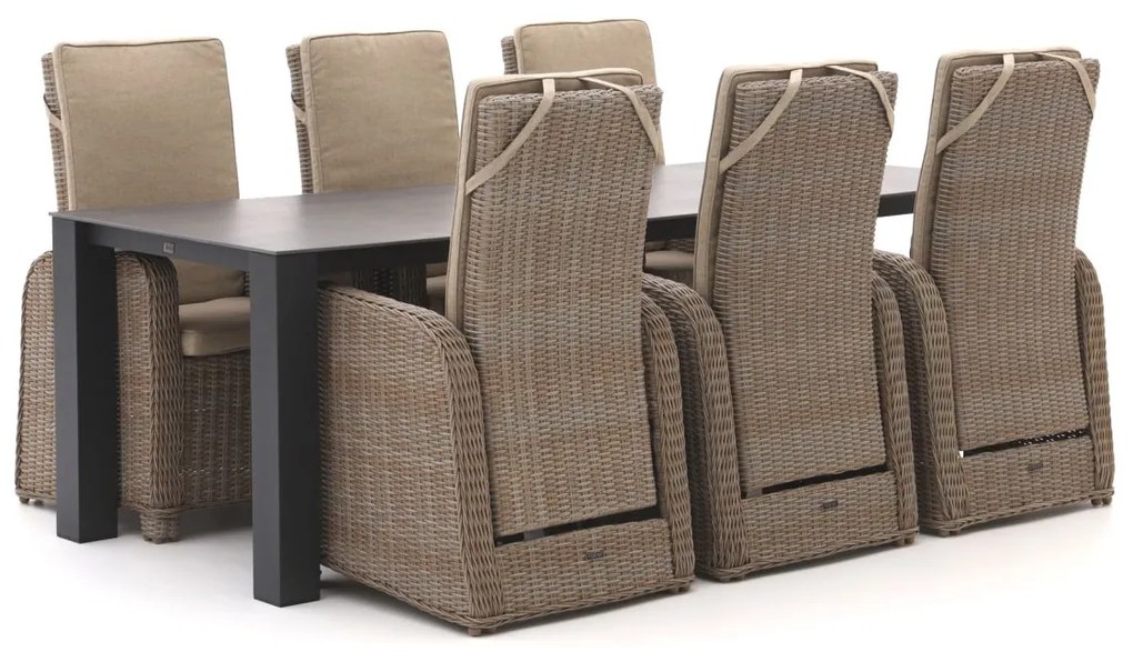 Diningset Intenso  | 6 personen | Tuinset wicker (vlechtwerk) | 7-delig | Kees Smit Tuinmeubelen