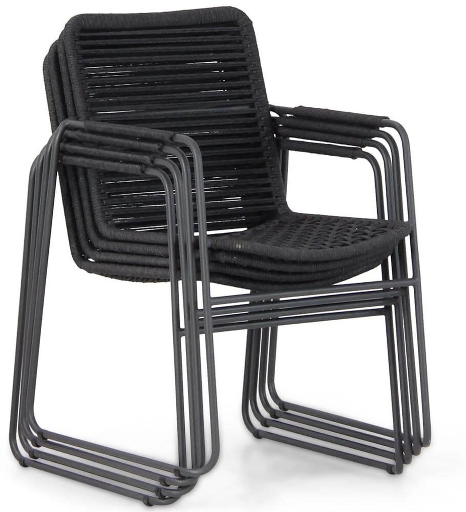 Tuinset 6 personen Rope Grijs 4 Seasons Outdoor Elba/Brighton