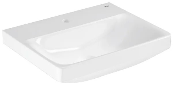 Grohe Euro Ceramic Wastafel - vrijhangend - 55x44cm - met kraangat - zonder overloop - exclusief wandbevesting - alpine wit 102433sh00