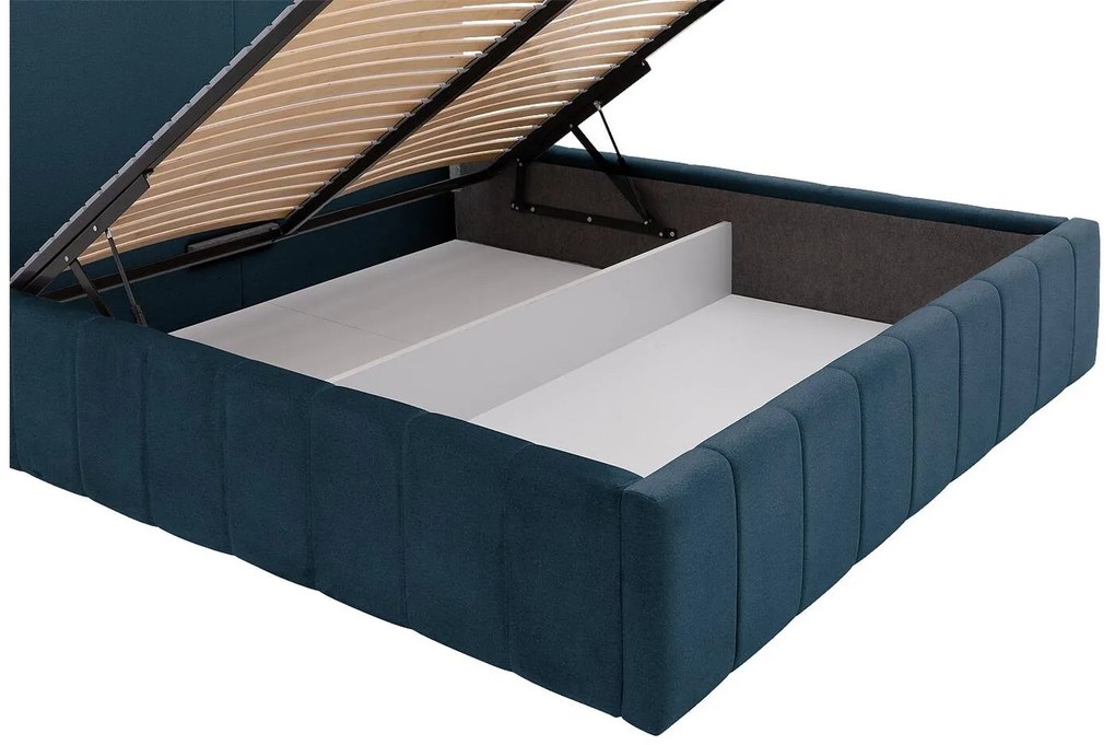 Goossens Bedframe Carte, 140 x 200 cm met storage, met 2x lattenbodem