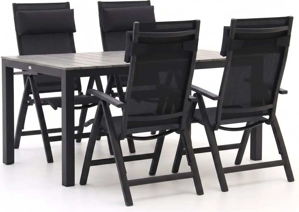 Diningset Bellagio  | 4 personen | Tuinset polywood | 5-delig | Kees Smit Tuinmeubelen