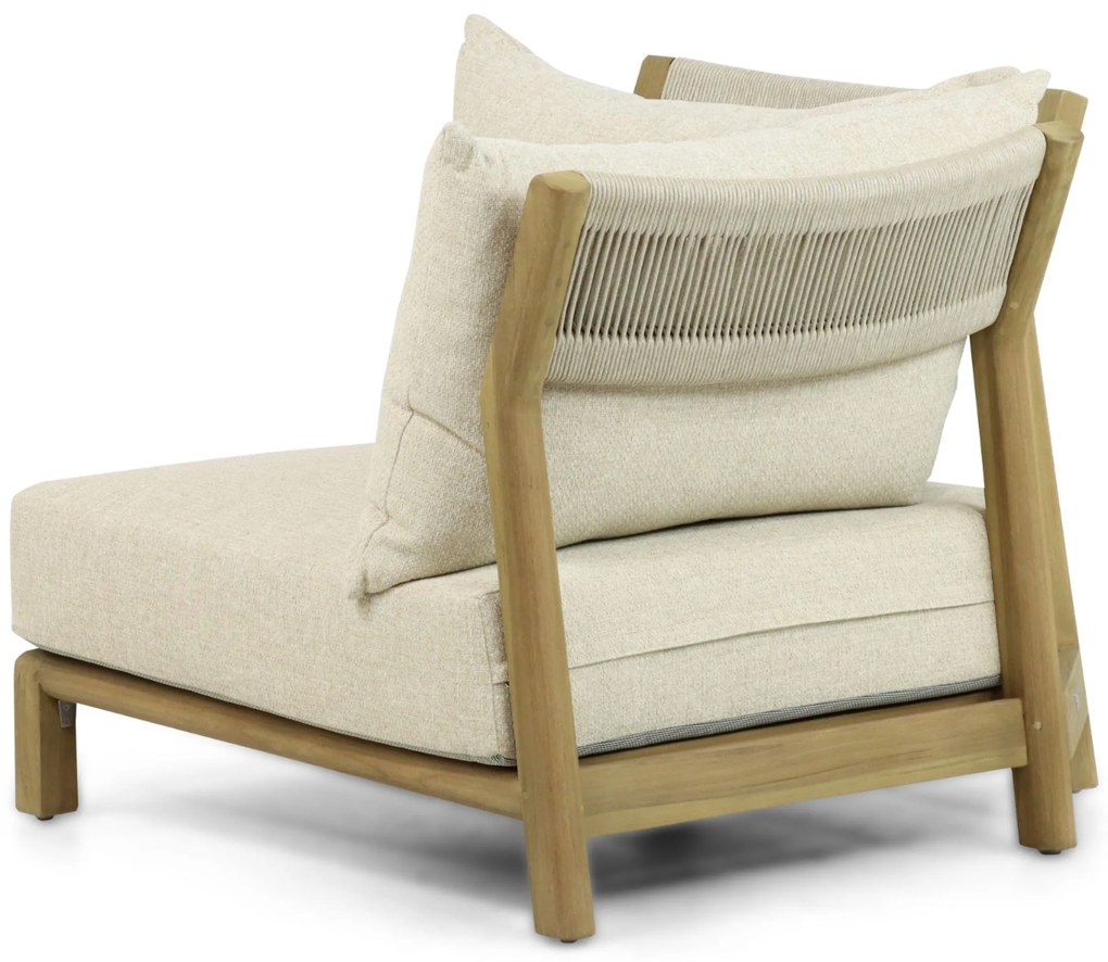 Hoek loungeset 5 personen Teak Old teak greywash  Santika Furniture Santika