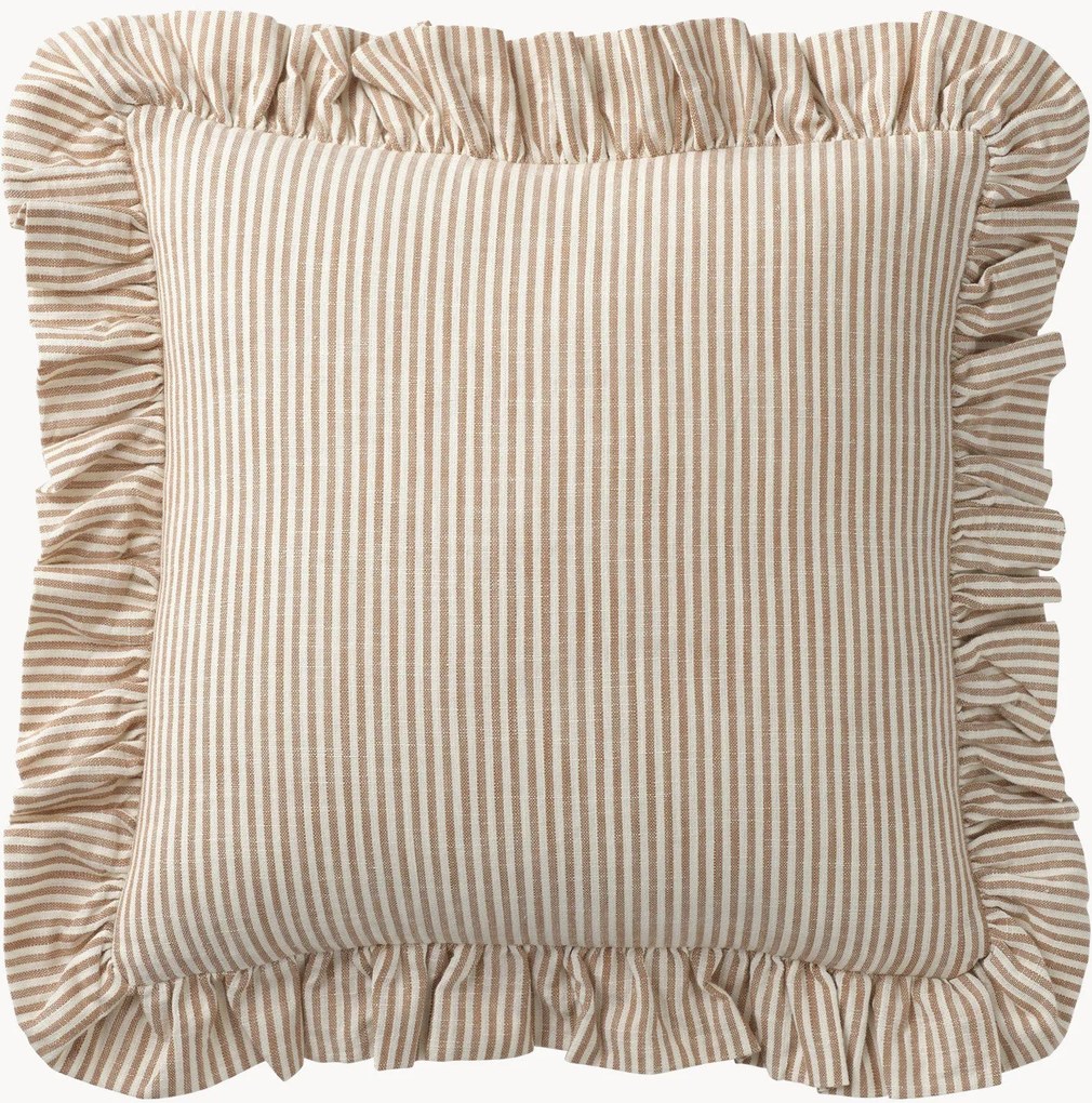 Katoenen zitkussen Fanny met ruches