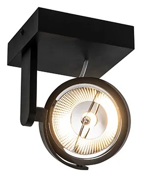 Moderne plafondspot zwart draai- en kantelbaar GU10 111mm - Master