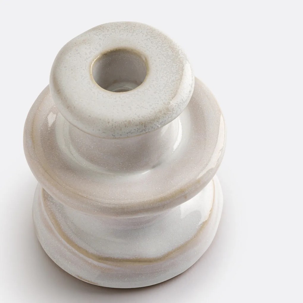 Keramische kandelaar H10,3 cm Thodri