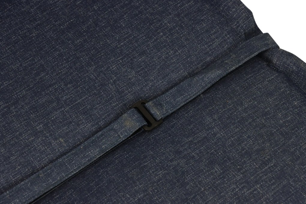 Stoff Yua Standenkussen Polyester Blauw