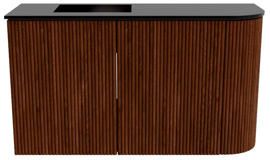 Mondiaz Joya 70cm toiletmeubel ronding rechts ruby met wastafel faye links zonder kraangat urban