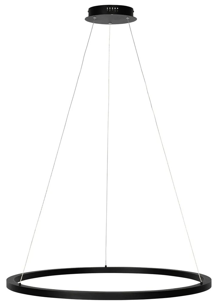 Hanglamp zwart 80 cm incl. LED 3-staps dimbaar - Girello