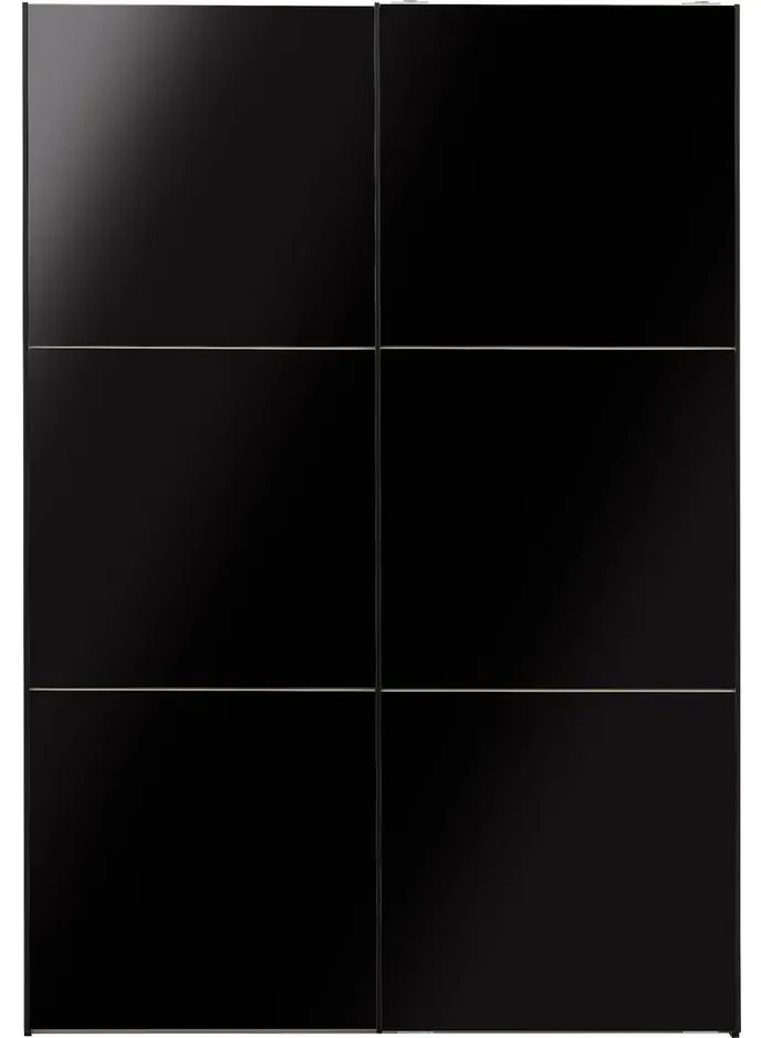 Goossens Kledingkast Easy Storage Sdk, 153 cm breed, 220 cm hoog, 2x 3 paneel glas schuifdeuren