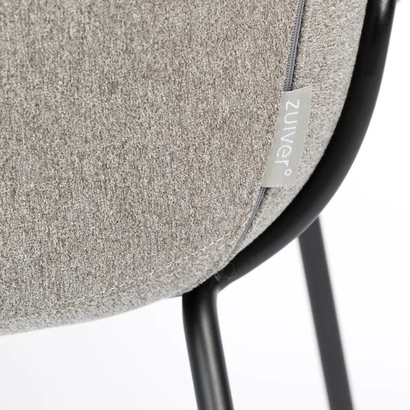 Zuiver Feston Design Fauteuil Grijze Stof