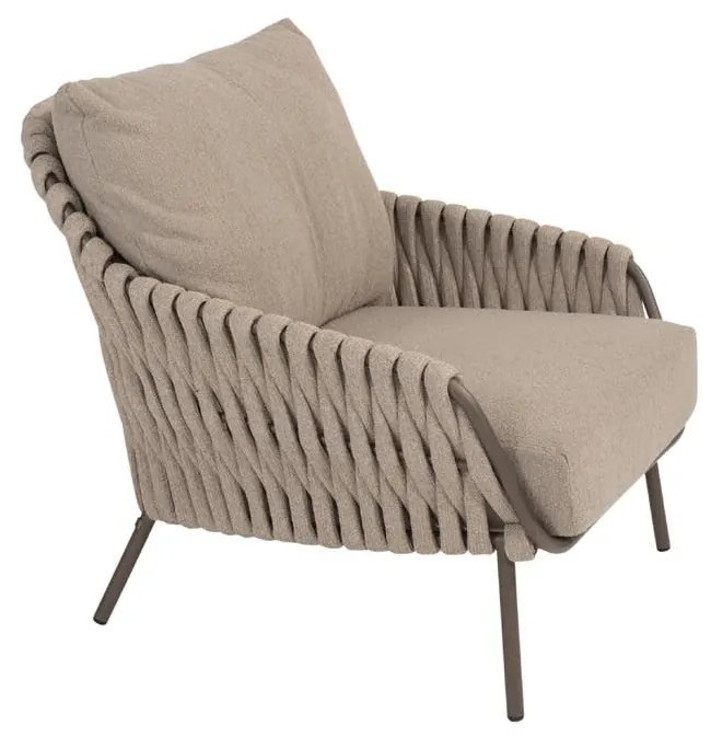 4 Seasons Outdoor Montera loungestoel terre SALE Loungestoel   bruin weerbestendig