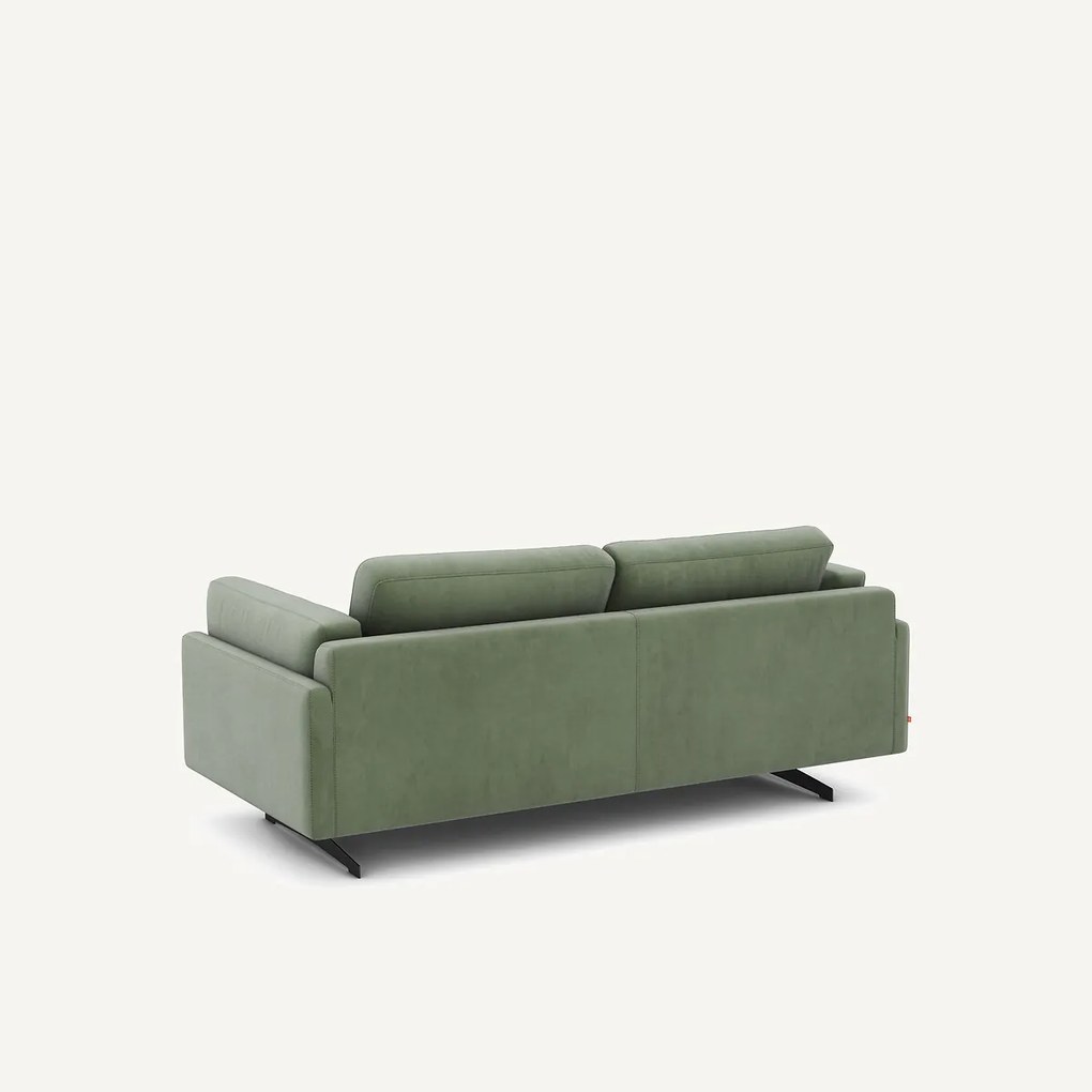 Bank in fluweel, 2-zit, César