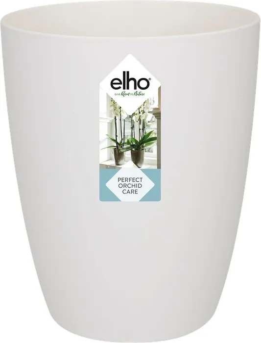 elho Brussels Orchidee Hoog 12,5 - Wit (Wit) - Diameter 13 x H 16 cm - Ideaal voor binnen - 100% gerecycled