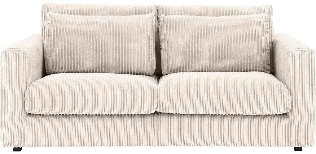 Goossens Bank Ravenia beige, stof, 2,5-zits, stijlvol landelijk