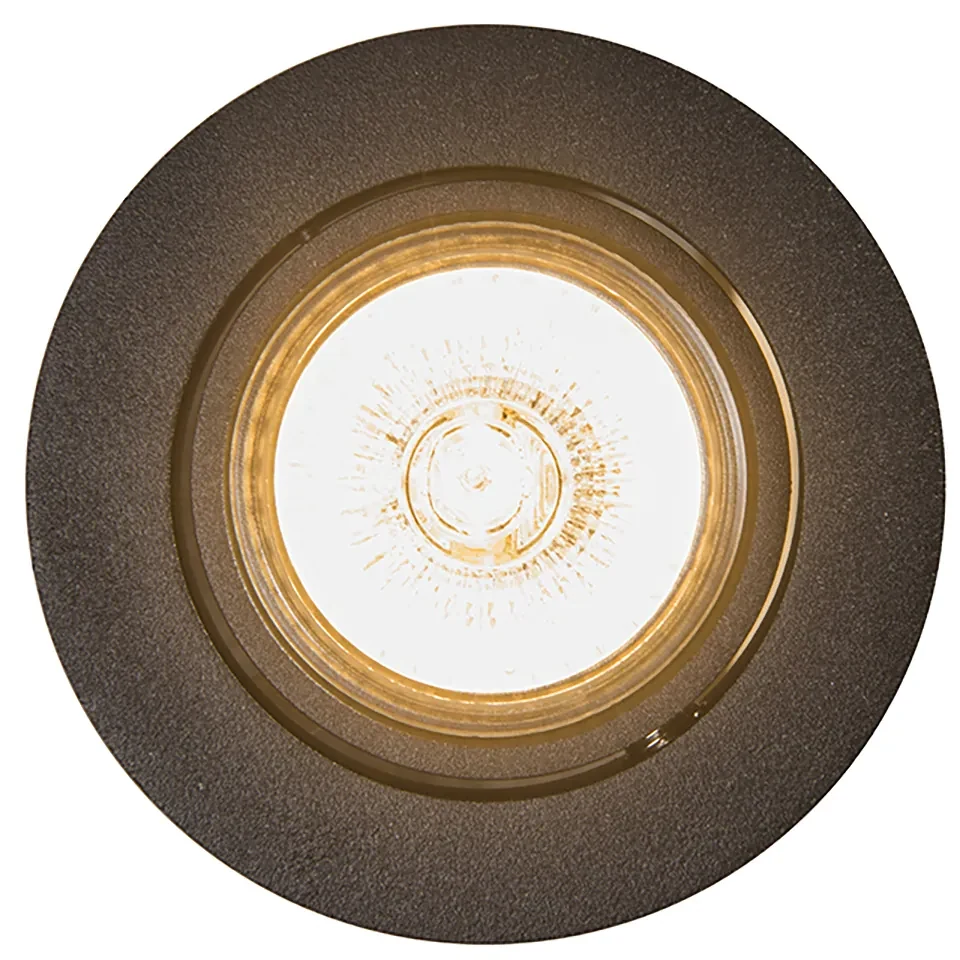 Set van 6 inbouwspots zwart kantelbaar - Cisco Modern, Design GU10 rond Binnenverlichting Lamp