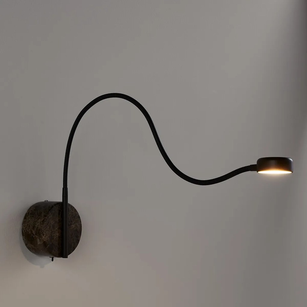 Buigzame wandlamp, Gino