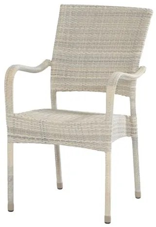 4 Seasons Outdoor | Dover stapelbare stoel provance SALE Tuinstoel beige weerbestendig