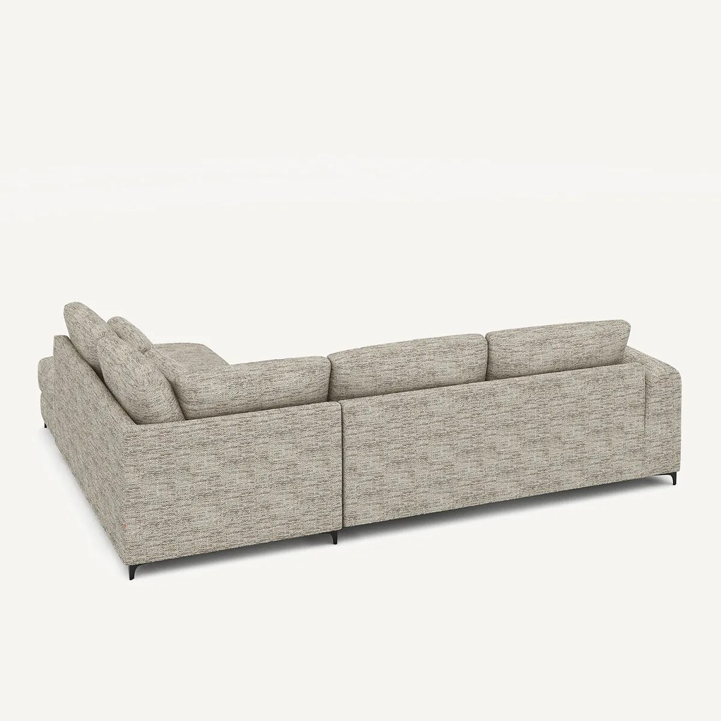 Hoekslaapbank rechts, in gestippeld visgraatmotief, Marsile