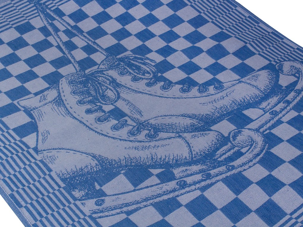 Keuken- & Theedoek schaatsen – set van 12 – blauw