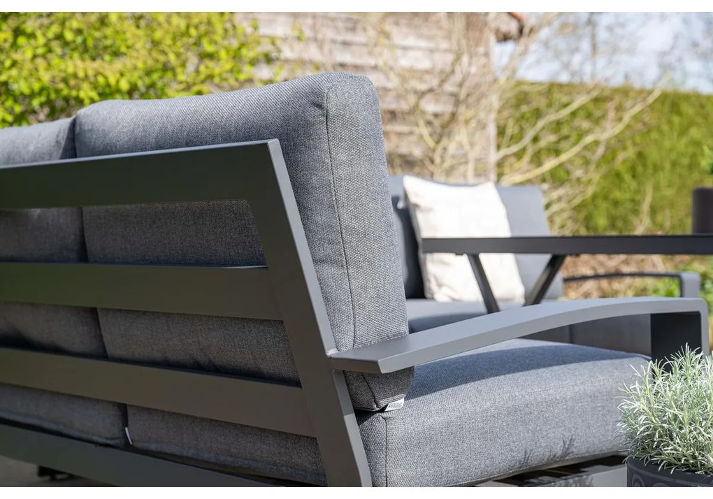 Garden Impressions Camilo lounge dining set 6-delig links - donker grijs