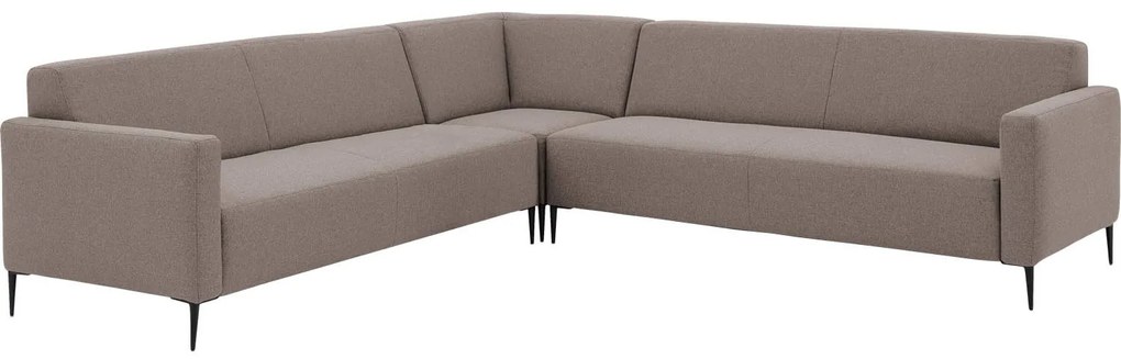 Goossens Key West grijs, stof, 3-zits, modern design