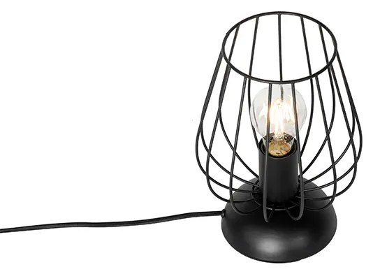 Moderne tafellamp zwart draad - Palica