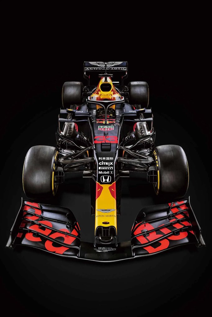 Glasschilderij Red Bull Racing 120x80cm