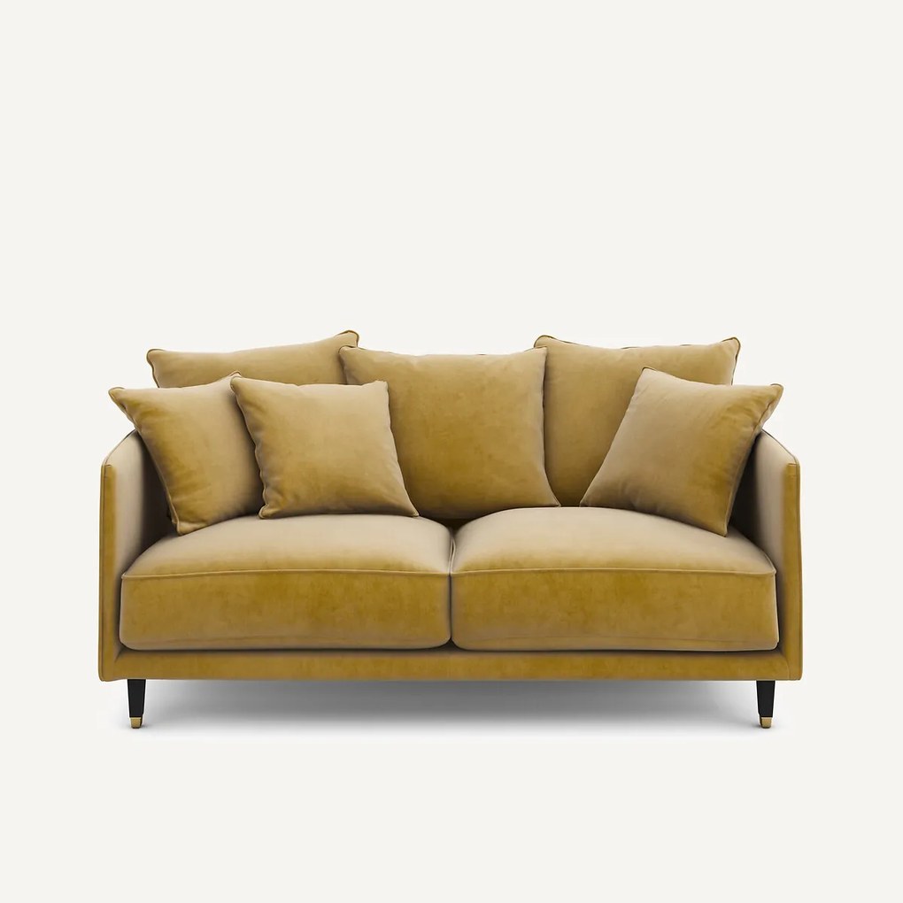 3-zits compacte fluwelen zetel, Lazare